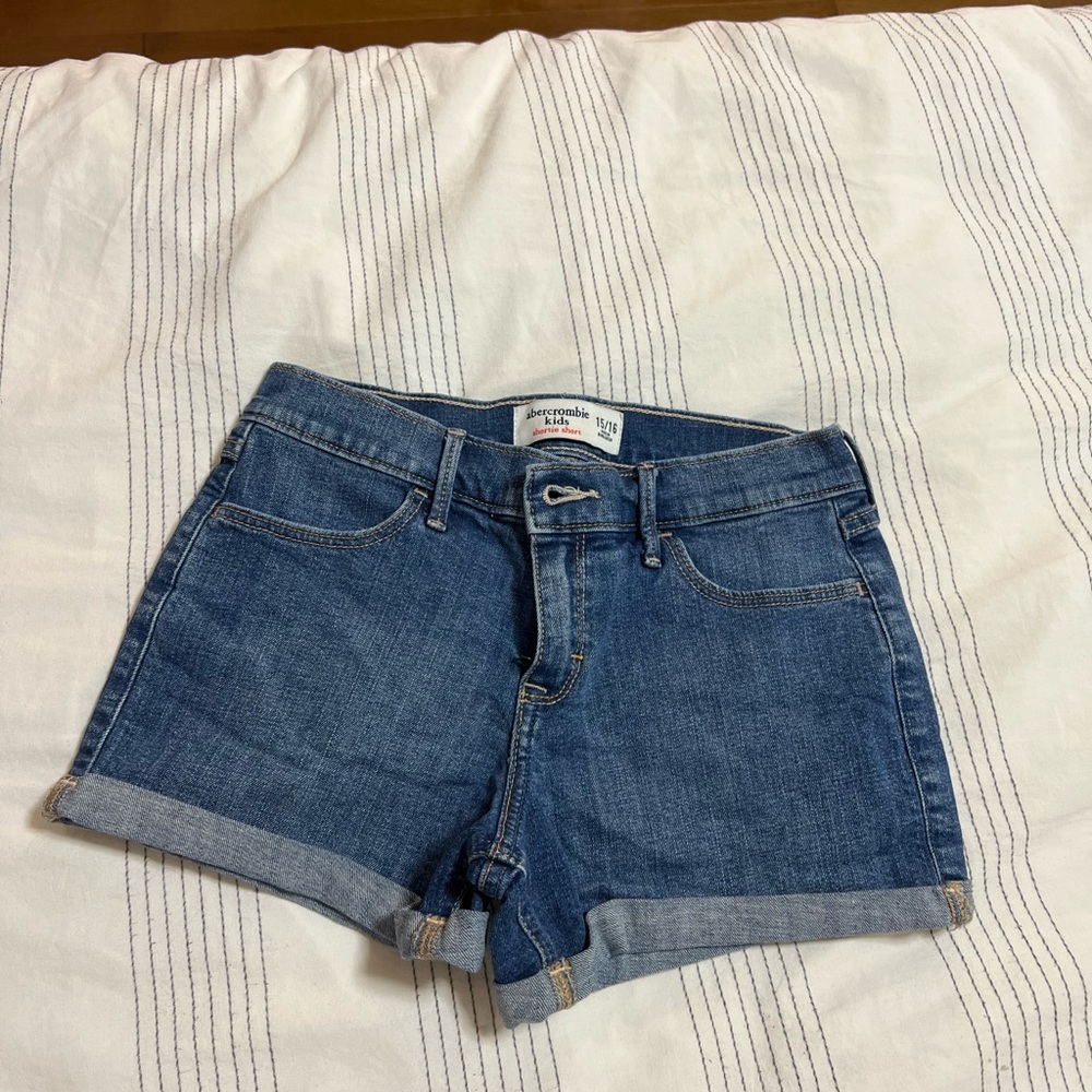 Dark Wash Abercrombie Shorts